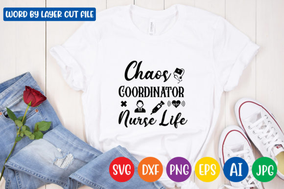 Chaos Coordinator Nurse Life Svg Design