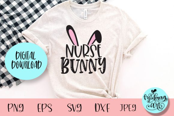 Nurse Bunny, Easter Graphics for T-Shirt Designs