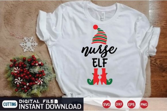 Nurse Elf SVG: A Versatile Graphic Design Asset for T-Shirt and Editorial Use