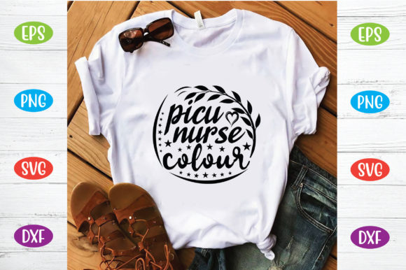 Picu Nurse Colour Graphics for T-Shirt Designs