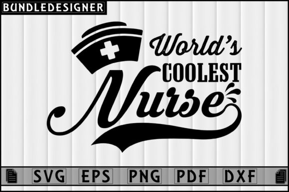 World’s Coolest Nurse Vector Graphic for Bold Branding